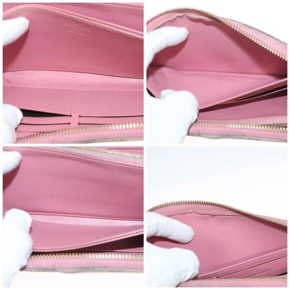 LOUIS VUITTON Vernis Zippy Wallet Long Wallet Poppy Petal M61562 LV Auth am8739 - Picture 14 of 15